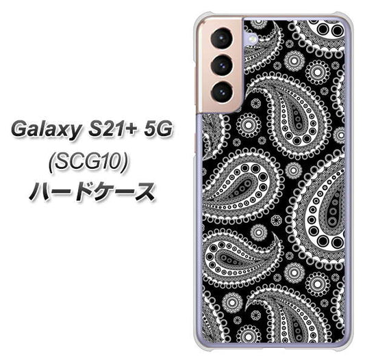 au ギャラクシーS21+ 5G SCG10 高画質仕上げ 背面印刷 ハードケース【421 ベイズリー】