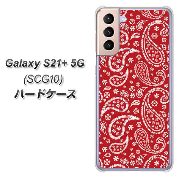 au ギャラクシーS21+ 5G SCG10 高画質仕上げ 背面印刷 ハードケース【765 ペイズリーエンジ】