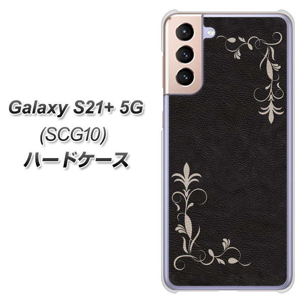 au ギャラクシーS21+ 5G SCG10 高画質仕上げ 背面印刷 ハードケース【EK825 レザー風グラスフレーム】