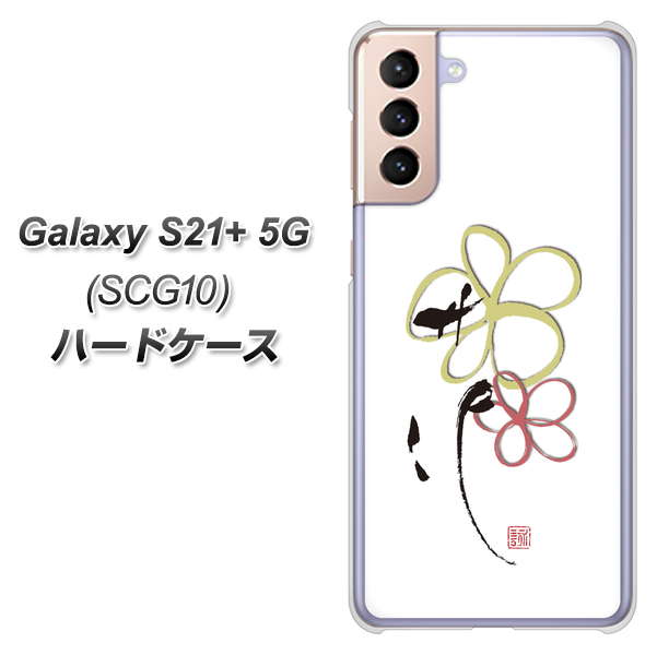 au ギャラクシーS21+ 5G SCG10 高画質仕上げ 背面印刷 ハードケース【OE800 flower】