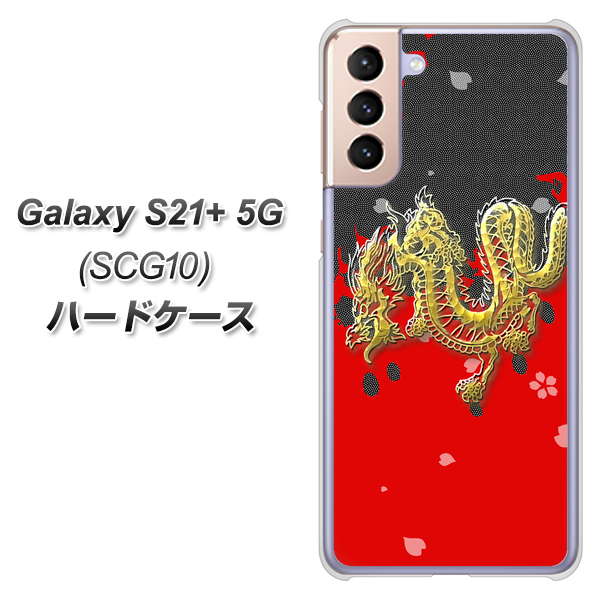 au ギャラクシーS21+ 5G SCG10 高画質仕上げ 背面印刷 ハードケース【YC901 和竜02】