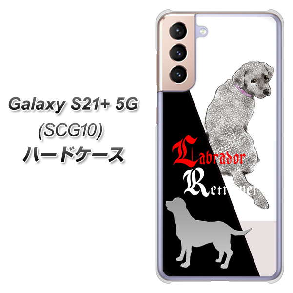 au ギャラクシーS21+ 5G SCG10 高画質仕上げ 背面印刷 ハードケース【YD822 ラブラドールレトリバー03】