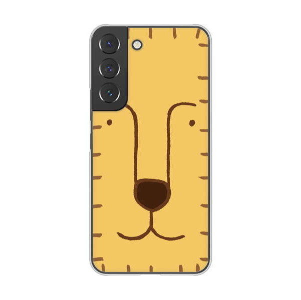 Galaxy S22 SCG13 au 高画質仕上げ 背面印刷 ハードケース ドアップアニマル
