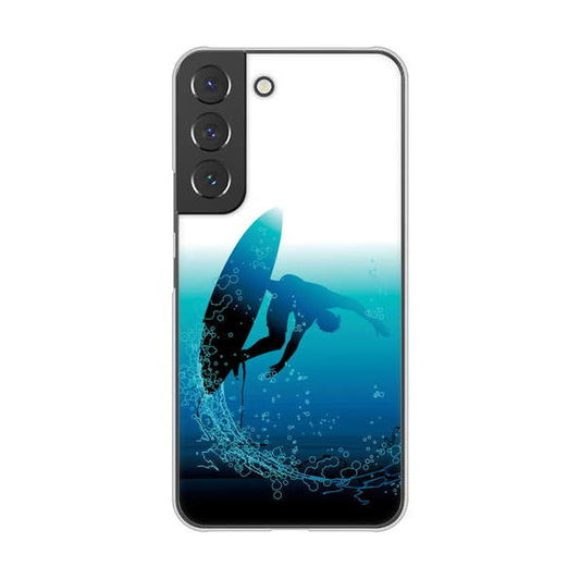 Galaxy S22 SCG13 au 高画質仕上げ 背面印刷 ハードケース 【416 カットバック】