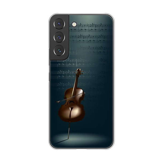 Galaxy S22 SCG13 au 高画質仕上げ 背面印刷 ハードケース 【441 楽譜】