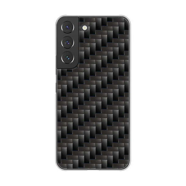Galaxy S22 SCG13 au 高画質仕上げ 背面印刷 ハードケース 【461 カーボン】