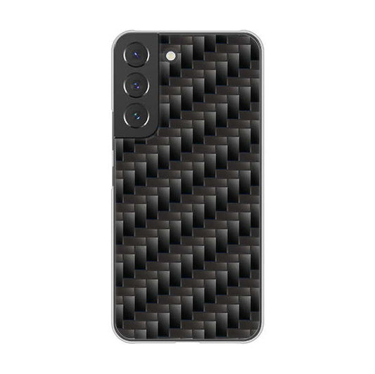 Galaxy S22 SCG13 au 高画質仕上げ 背面印刷 ハードケース 【461 カーボン】