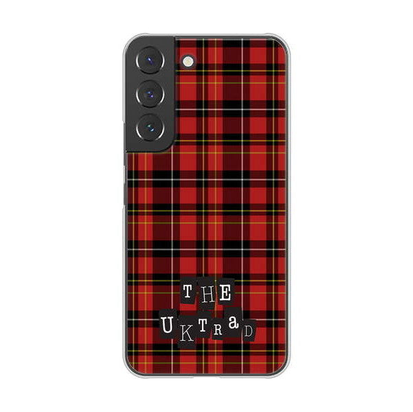 Galaxy S22 SCG13 au 高画質仕上げ 背面印刷 ハードケース 【547 THEチェック】