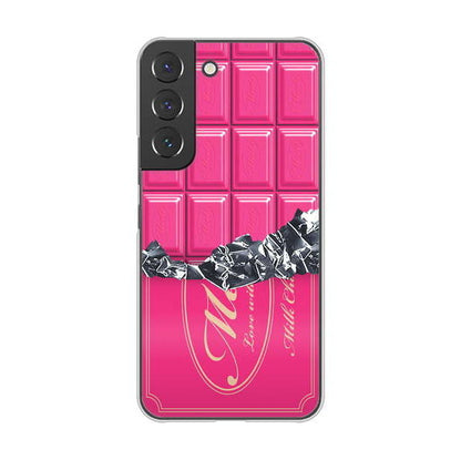 Galaxy S22 SCG13 au 高画質仕上げ 背面印刷 ハードケース 板チョコ