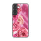 Galaxy S22 SCG13 au 高画質仕上げ 背面印刷 ハードケース 【1182 ピンクの薔薇に誘われて】