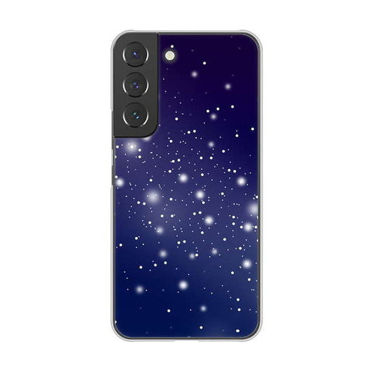 Galaxy S22 SCG13 au 高画質仕上げ 背面印刷 ハードケース 【1271 天空の川】