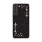 Galaxy S22 SCG13 au 高画質仕上げ 背面印刷 ハードケース 【EK825 レザー風グラスフレーム】