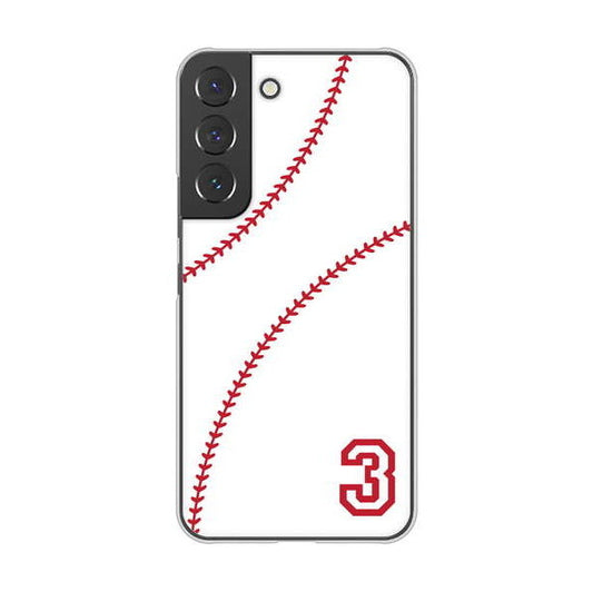 Galaxy S22 SCG13 au 高画質仕上げ 背面印刷 ハードケース baseball