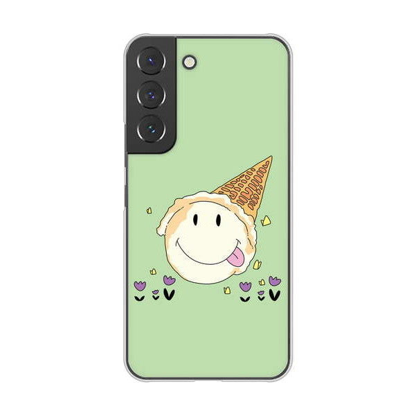 Galaxy S22 SCG13 au 高画質仕上げ 背面印刷 ハードケース スイーツイラスト