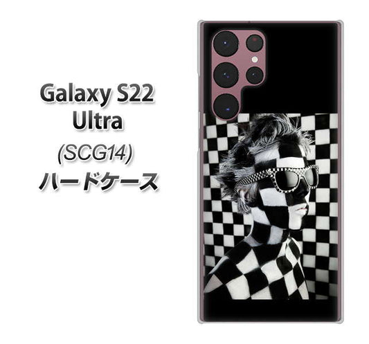 Galaxy S22 Ultra SCG14 au 高画質仕上げ 背面印刷 ハードケース【357 bk&wh】