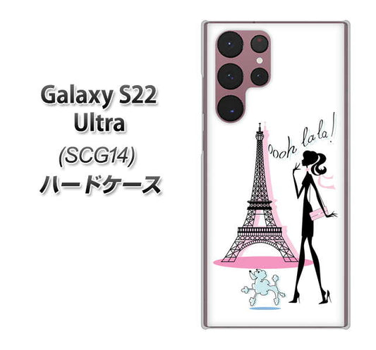 Galaxy S22 Ultra SCG14 au 高画質仕上げ 背面印刷 ハードケース【377 エレガント】
