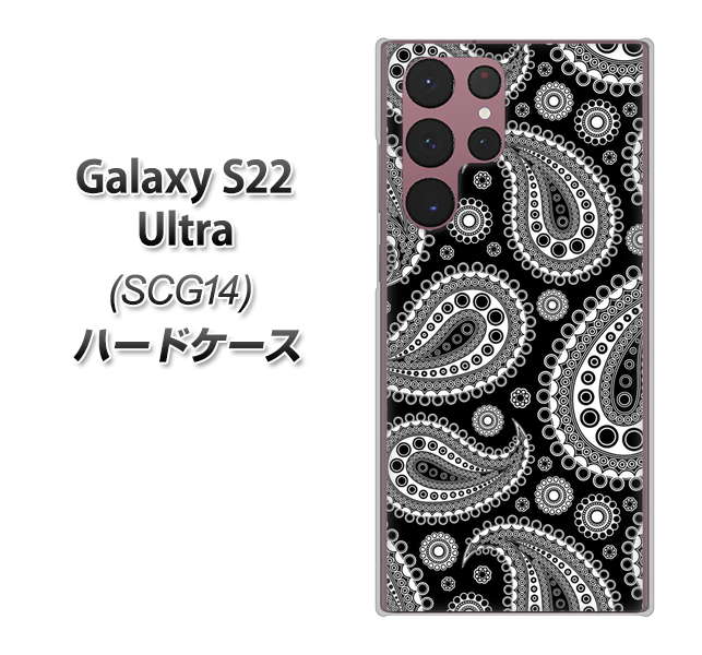 Galaxy S22 Ultra SCG14 au 高画質仕上げ 背面印刷 ハードケース【421 ベイズリー】
