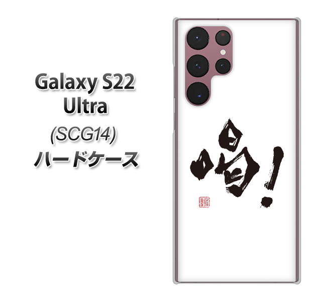 Galaxy S22 Ultra SCG14 au 高画質仕上げ 背面印刷 ハードケース【OE845 喝！】