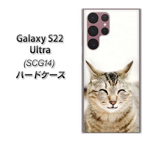 Galaxy S22 Ultra SCG14 au 高画質仕上げ 背面印刷 ハードケース【VA801 笑福ねこ】