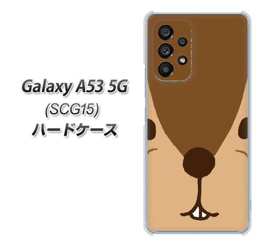 Galaxy A53 5G SCG15 au 高画質仕上げ 背面印刷 ハードケース【349 りす】