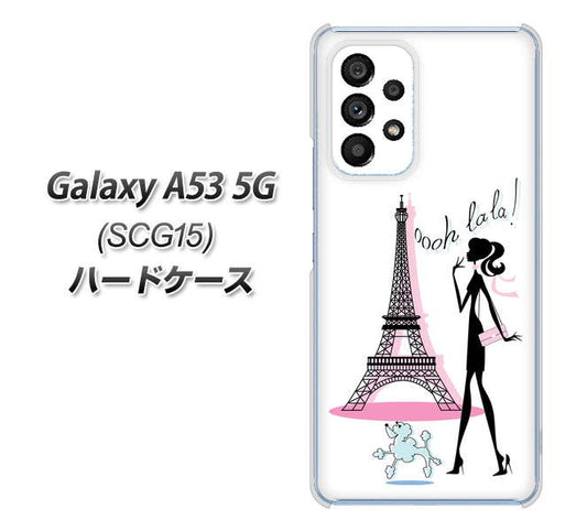 Galaxy A53 5G SCG15 au 高画質仕上げ 背面印刷 ハードケース【377 エレガント】