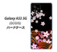 Galaxy A53 5G SCG15 au 高画質仕上げ 背面印刷 ハードケース【1237 和柄＆筆文字・夜桜の宴】