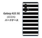 Galaxy A53 5G SCG15 au 高画質仕上げ 背面印刷 ハードケース【EK879 ボーダーブラック（L）】
