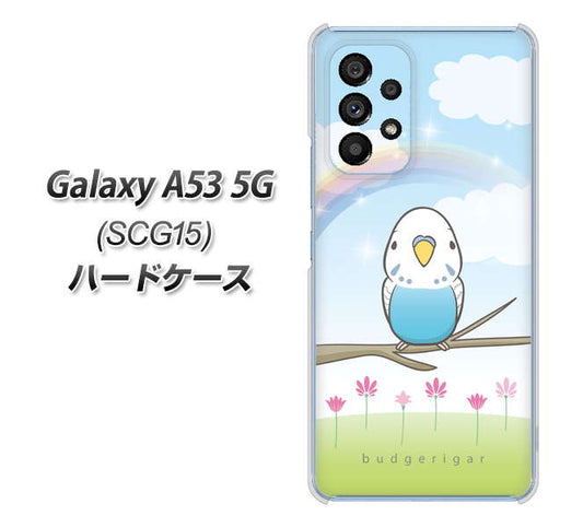Galaxy A53 5G SCG15 au 高画質仕上げ 背面印刷 ハードケース【SC839 セキセイインコ ブルー】