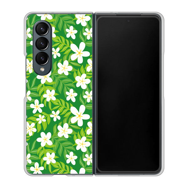 Galaxy Z Fold4 SCG16 au 高画質仕上げ 背面印刷 ハードケース【760 ジャスミンの花畑】