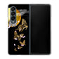Galaxy Z Fold4 SCG16 au 高画質仕上げ 背面印刷 ハードケース【1150 月に昇る蝶】