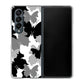 Galaxy Z Fold4 SCG16 au 高画質仕上げ 背面印刷 ハードケース【1336 夜の蝶】
