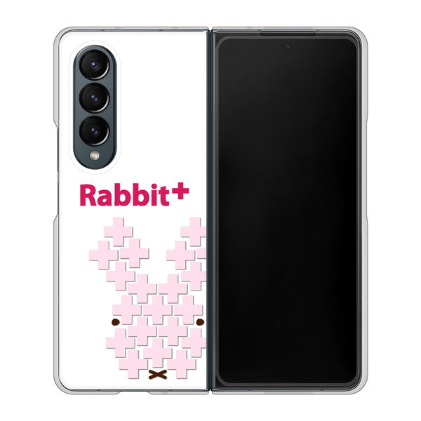 Galaxy Z Fold4 SCG16 au 高画質仕上げ 背面印刷 ハードケース【IA802 Rabbit＋】