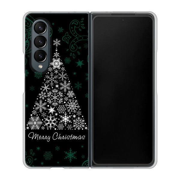 Galaxy Z Fold4 SCG16 au 高画質仕上げ 背面印刷 ハードケース【XA808 聖なるツリー】