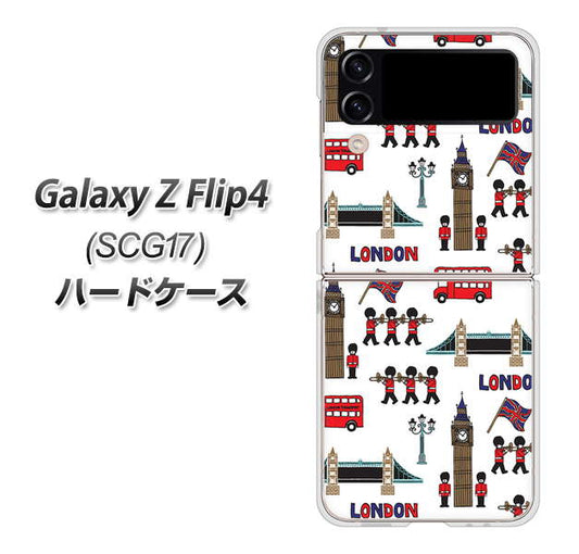 Galaxy Z Flip4 SCG17 au 高画質仕上げ 背面印刷 ハードケース【EK811 ロンドンの街】