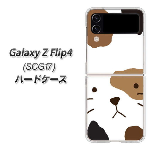 Galaxy Z Flip4 SCG17 au 高画質仕上げ 背面印刷 ハードケース【IA801 みけ】