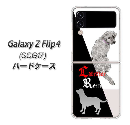 Galaxy Z Flip4 SCG17 au 高画質仕上げ 背面印刷 ハードケース【YD822 ラブラドールレトリバー03】