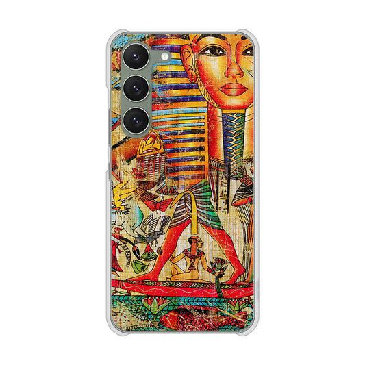 Galaxy S23 SCG19 au 高画質仕上げ 背面印刷 ハードケース 【329 ナイル ツタンカーメン】