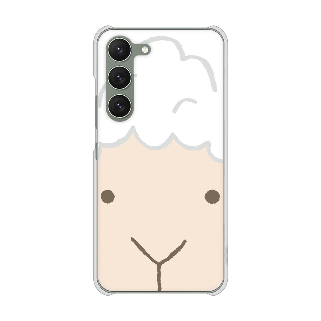 Galaxy S23 SCG19 au 高画質仕上げ 背面印刷 ハードケース ドアップアニマル