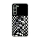 Galaxy S23 SCG19 au 高画質仕上げ 背面印刷 ハードケース 【357 bk&wh】