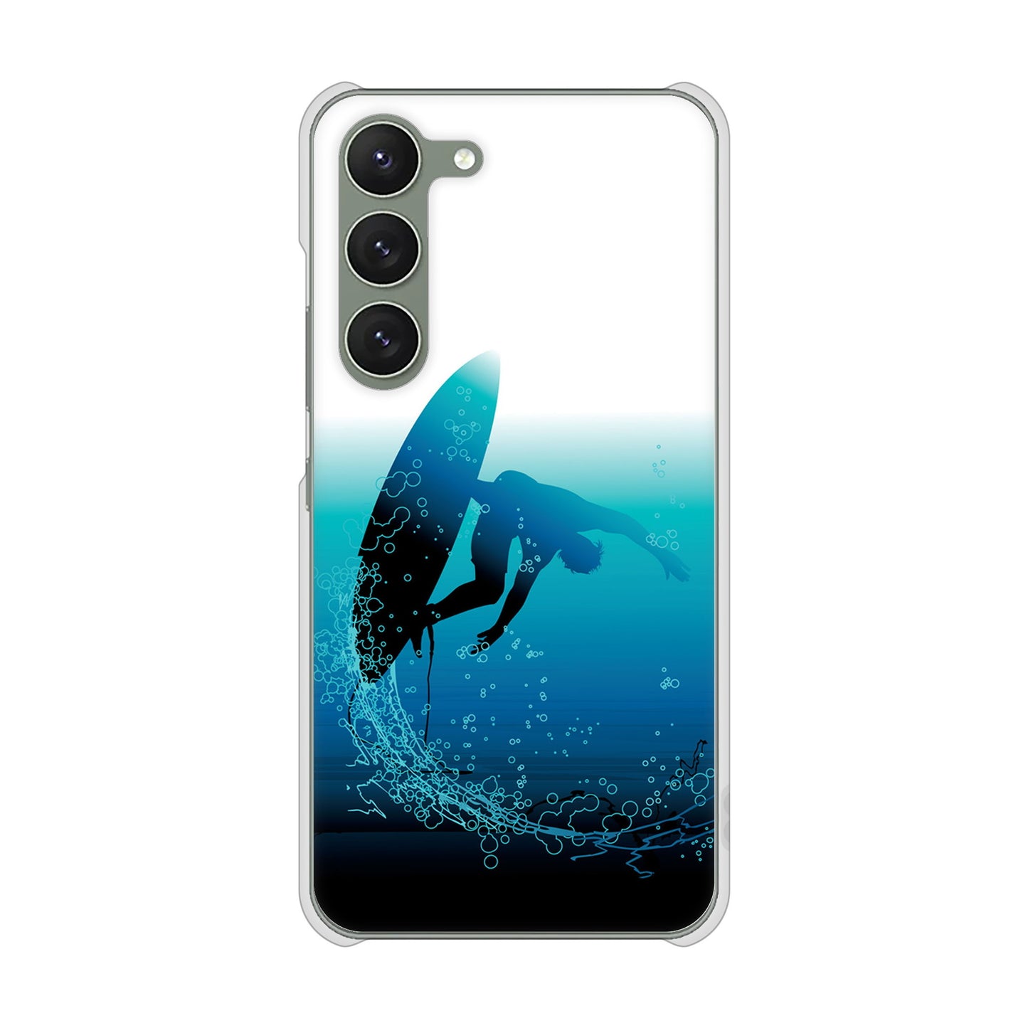 Galaxy S23 SCG19 au 高画質仕上げ 背面印刷 ハードケース 【416 カットバック】