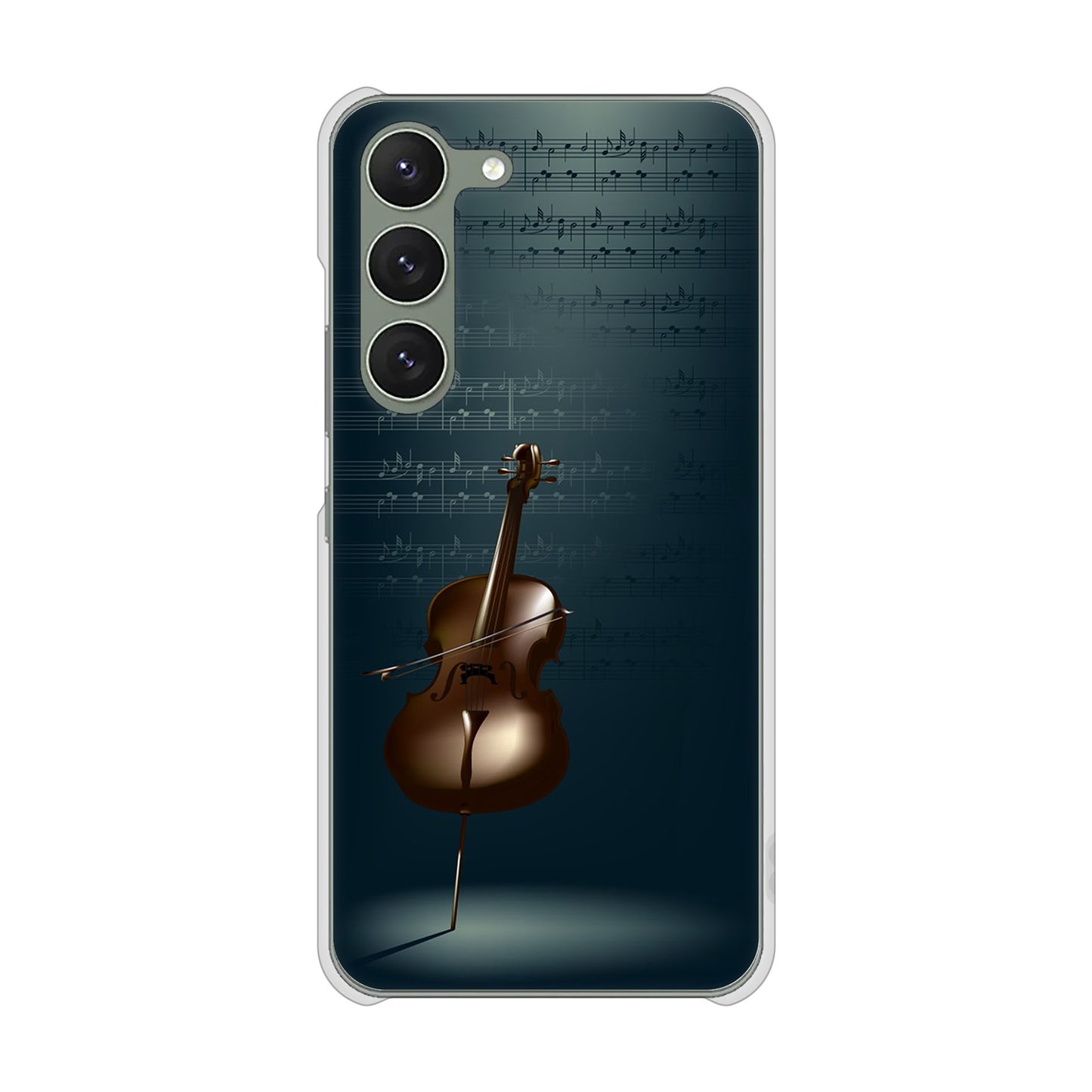 Galaxy S23 SCG19 au 高画質仕上げ 背面印刷 ハードケース 【441 楽譜】