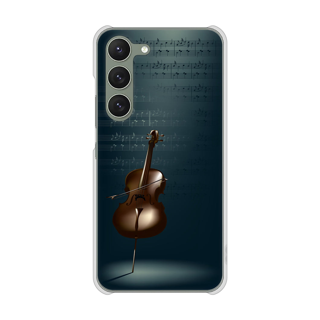 Galaxy S23 SCG19 au 高画質仕上げ 背面印刷 ハードケース 【441 楽譜】