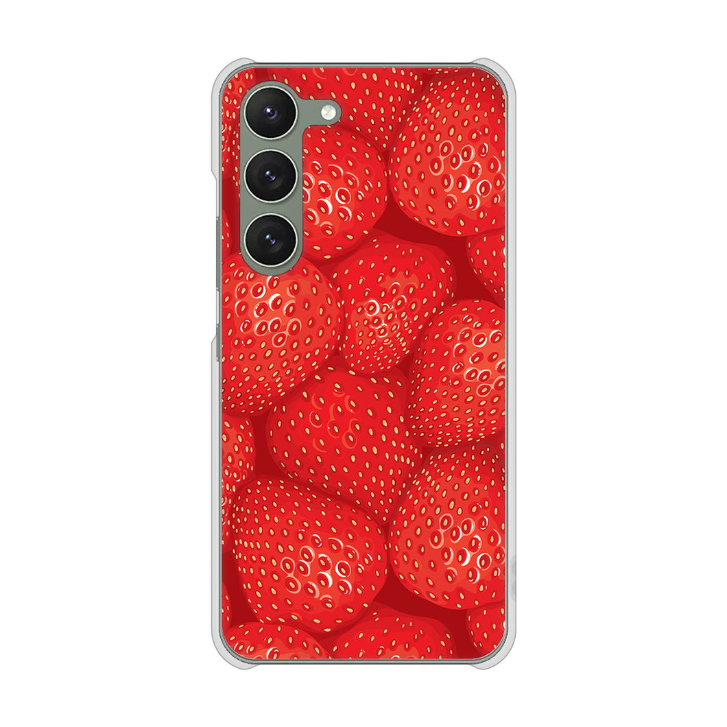 Galaxy S23 SCG19 au 高画質仕上げ 背面印刷 ハードケース スイーツ