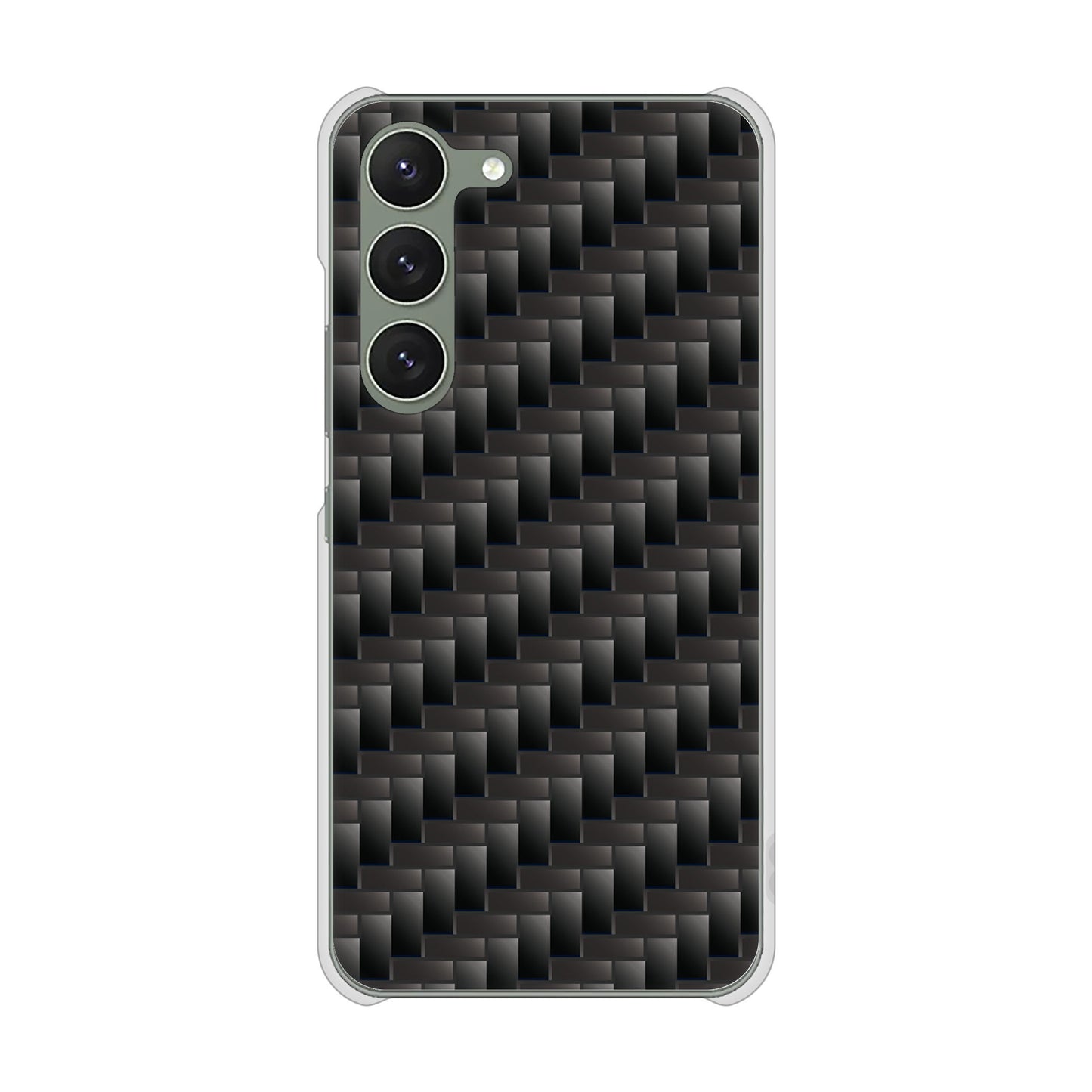 Galaxy S23 SCG19 au 高画質仕上げ 背面印刷 ハードケース 【461 カーボン】