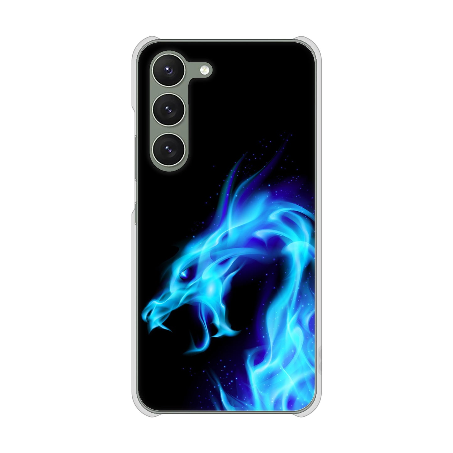 Galaxy S23 SCG19 au 高画質仕上げ 背面印刷 ハードケース ドラゴン