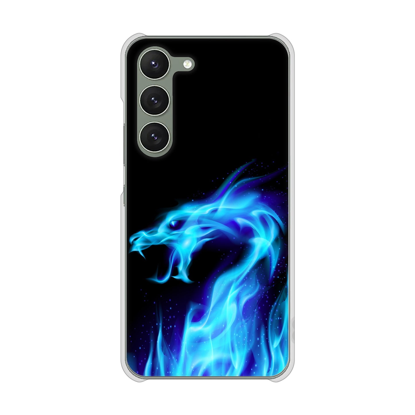 Galaxy S23 SCG19 au 高画質仕上げ 背面印刷 ハードケース ドラゴン