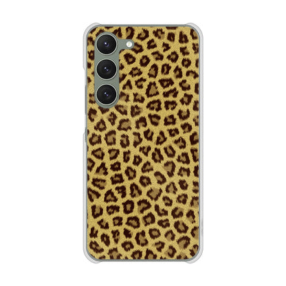 Galaxy S23 SCG19 au 高画質仕上げ 背面印刷 ハードケース ヒョウ柄ベーシックS