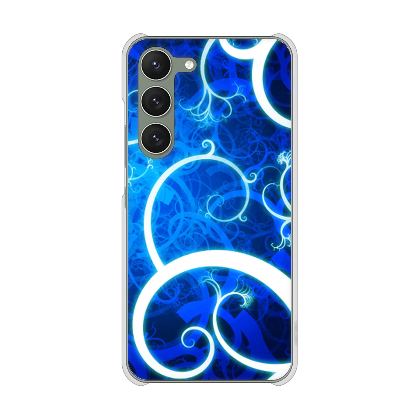 Galaxy S23 SCG19 au 高画質仕上げ 背面印刷 ハードケース 【EK850 神秘の草】