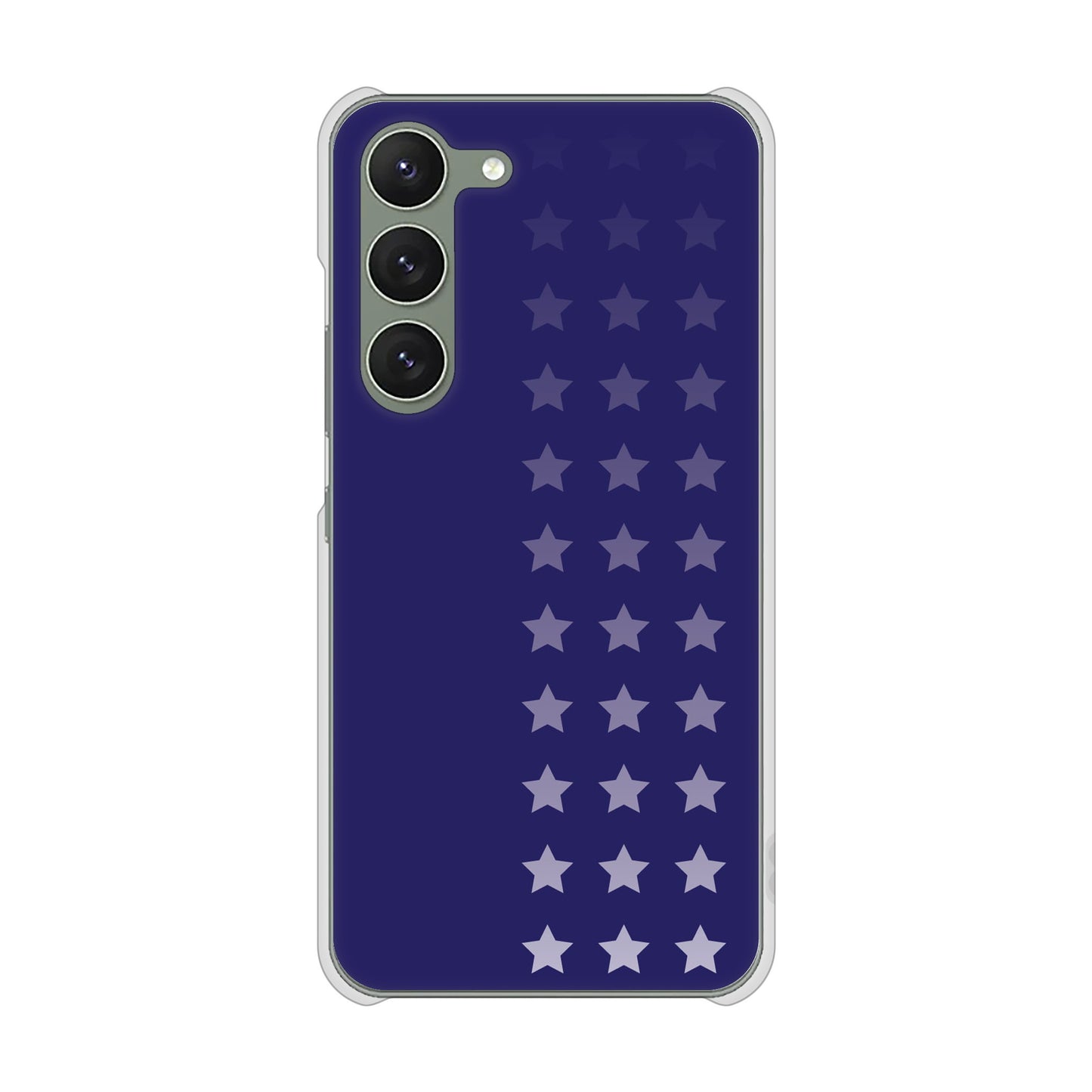 Galaxy S23 SCG19 au 高画質仕上げ 背面印刷 ハードケース 【IB911 スターライン】