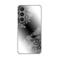 Galaxy S23 SCG19 au 高画質仕上げ 背面印刷 ハードケース 【YJ340 モノトーン 雪の結晶 】